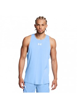 Męski top do koszykówki Under Armour UA Zone Tank - niebieski ze sklepu Sportstylestory.com w kategorii T-shirty męskie - zdjęcie 175123232
