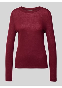 Sweter z dzianiny z okrągłym dekoltem ze sklepu Peek&Cloppenburg  w kategorii Swetry damskie - zdjęcie 175126763