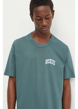 Dickies t-shirt bawełniany AITKIN CHEST TEE SS męski kolor niebieski z nadrukiem DK0A4Y8O ze sklepu PRM w kategorii T-shirty męskie - zdjęcie 175127901