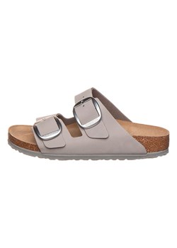 Birkenstock Skórzane klapki &quot;Arizona&quot; w kolorze szarym ze sklepu Limango Polska w kategorii Klapki damskie - zdjęcie 175129570