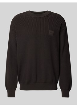 Sweter z dzianiny z detalem z logo model ‘Acircolo’ ze sklepu Peek&Cloppenburg  w kategorii Swetry męskie - zdjęcie 175146480