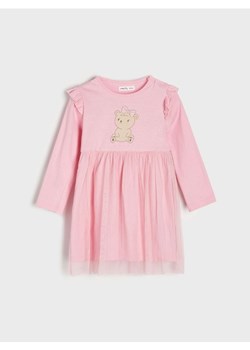 Sinsay - Sukienka z tiulem - różowy ze sklepu Sinsay w kategorii Sukienki niemowlęce - zdjęcie 175150793