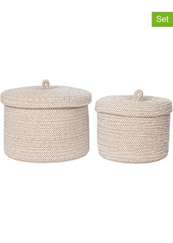 House Nordic Kosze (2 szt.) "Sebal" w kolorze beżowym ze sklepu Limango Polska w kategorii Pojemniki kuchenne - zdjęcie 175153153