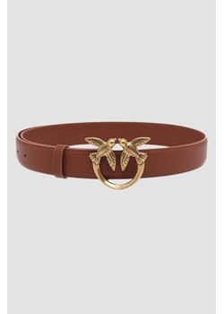 PINKO Brązowy pasek Love Berry H3 Belt, Wybierz rozmiar XS ze sklepu outfit.pl w kategorii Paski damskie - zdjęcie 175156252