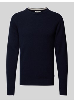 Sweter z dzianiny z fakturowanym wzorem model ‘Karl’ ze sklepu Peek&Cloppenburg  w kategorii Swetry męskie - zdjęcie 175157312