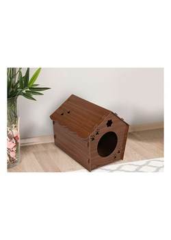 Scandinavia Concept Domek w kolorze ciemnobrązowym dla kota - 40 x 38 x 43 cm ze sklepu Limango Polska w kategorii Dla zwierząt - zdjęcie 175158392