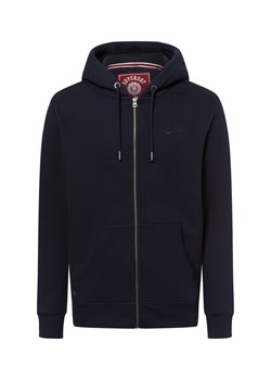 Superdry Bluza męska Mężczyźni Bawełna granatowy jednolity ze sklepu vangraaf w kategorii Bluzy męskie - zdjęcie 175166241