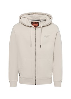 Superdry Bluza męska Mężczyźni Bawełna beżowy jednolity ze sklepu vangraaf w kategorii Bluzy męskie - zdjęcie 175166242