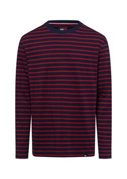 Tommy Jeans Męska koszula z długim rękawem Mężczyźni Bawełna granatowy w paski ze sklepu vangraaf w kategorii T-shirty męskie - zdjęcie 175166252