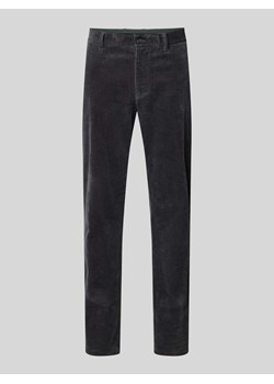 Spodnie sztruksowe o kroju regular fit z bawełny ekologicznej ze sklepu Peek&Cloppenburg  w kategorii Spodnie męskie - zdjęcie 175168133