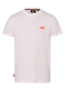 Superdry Koszulka męska Mężczyźni Bawełna biały jednolity ze sklepu vangraaf w kategorii T-shirty męskie - zdjęcie 175172203