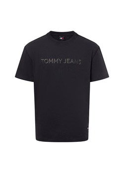 Tommy Jeans Koszulka męska Mężczyźni Bawełna czarny jednolity ze sklepu vangraaf w kategorii T-shirty męskie - zdjęcie 175172214