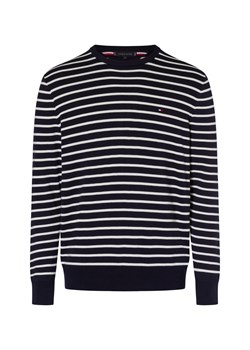 Tommy Hilfiger Sweter damski z dzianiny Kobiety Bawełna granatowy w paski ze sklepu vangraaf w kategorii Swetry męskie - zdjęcie 175173290