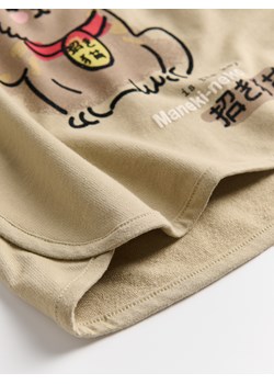 Reserved - Longsleeve z grubszej dzianiny - beżowy ze sklepu Reserved w kategorii T-shirty chłopięce - zdjęcie 175175240