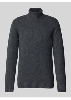 Sweter z dzianiny z golfem ze sklepu Peek&Cloppenburg  w kategorii Swetry męskie - zdjęcie 175176200