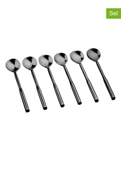 Björn Łyżeczki (6 szt.) "Abel" w kolorze czarnym do kawy - dł. 16 cm ze sklepu Limango Polska w kategorii Sztućce - zdjęcie 175181213