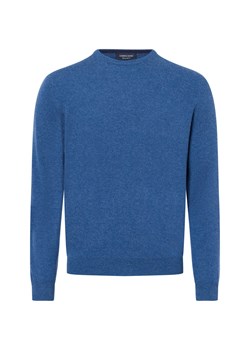 Andrew James Męski sweter Mężczyźni Kaszmir indygo jednolity ze sklepu vangraaf w kategorii Swetry męskie - zdjęcie 175184962