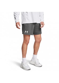 Męskie spodenki dresowe Under Armour UA Rival Terry 6in Short - szare ze sklepu Sportstylestory.com w kategorii Spodenki męskie - zdjęcie 175187864