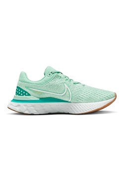 Buty Nike React Infinity Run Flyknit 3 DD3024-301 zielone ze sklepu ButyModne.pl w kategorii Buty sportowe damskie - zdjęcie 175189593