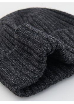 Reserved - Czapka z wełną - ciemnoszary ze sklepu Reserved w kategorii Czapki zimowe damskie - zdjęcie 175192820