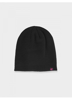 Damska czapka zimowa 4F 4FWAW24ACAPF435 - czarna ze sklepu Sportstylestory.com w kategorii Czapki zimowe damskie - zdjęcie 175194133