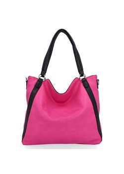 Torebka Damska Shopper Bag XL firmy Hernan HB0337 Fuksjowa ze sklepu PaniTorbalska w kategorii Torby Shopper bag - zdjęcie 175196250