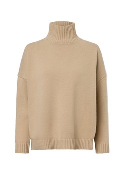 Max Mara Weekend Sweter damski z dzianiny wykonany z wełny dziewiczej Kobiety wełna ze strzyży piaskowy jednolity ze sklepu vangraaf w kategorii Swetry damskie - zdjęcie 175197183