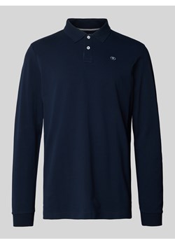 Bluzka o kroju regular fit z długim rękawem z efektem piki z czystej bawełny ze sklepu Peek&Cloppenburg  w kategorii T-shirty męskie - zdjęcie 175200750