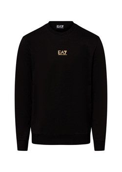 EA7 Emporio Armani Bluza męska Mężczyźni Bawełna czarny jednolity ze sklepu vangraaf w kategorii Bluzy męskie - zdjęcie 175207844