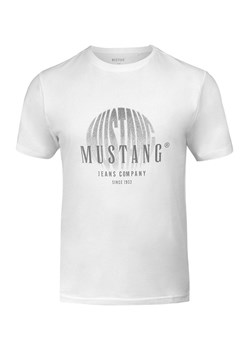 Biały t-shirt męski 4241-2100, Kolor biały, Rozmiar M, Mustang ze sklepu Intymna w kategorii T-shirty męskie - zdjęcie 175212973