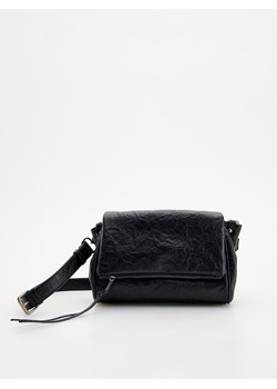 Reserved - Torebka crossbody z marszczeniami - czarny ze sklepu Reserved w kategorii Torebki damskie - zdjęcie 175214842