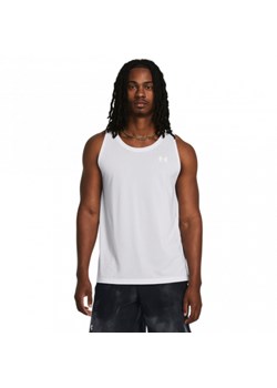 Męski top do biegania Under Armour UA Launch Singlet - biały ze sklepu Sportstylestory.com w kategorii T-shirty męskie - zdjęcie 175218174