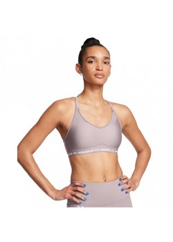 Biustonosz treningowy Under Armour UA Crossback Low Bra - beżowy ze sklepu Sportstylestory.com w kategorii Biustonosze - zdjęcie 175222614