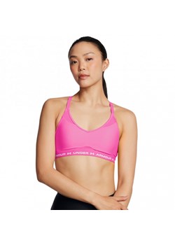 Biustonosz treningowy Under Armour UA Crossback Low Bra - różowy ze sklepu Sportstylestory.com w kategorii Biustonosze - zdjęcie 175222623