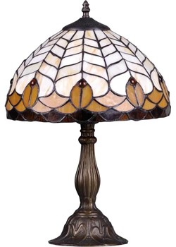 Lampa stołowa witrażowa w stylu vintage - S944-Vesta ze sklepu Edinos.pl w kategorii Lampy stołowe - zdjęcie 175225660