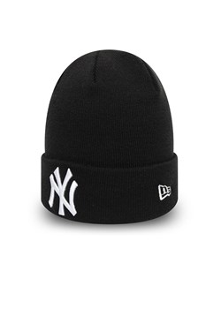 Czapka New Era New York Yankees Essential Cuff Beanie Hat 12122728 - czarna ze sklepu streetstyle24.pl w kategorii Czapki zimowe męskie - zdjęcie 175226731