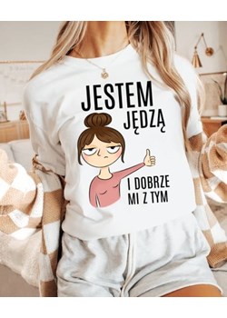 Koszulka jestem jędzą - z brunetką ze sklepu Time For Fashion w kategorii Bluzki damskie - zdjęcie 175228831