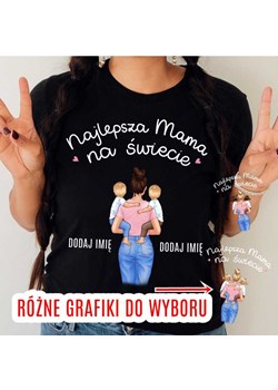 Koszulka na dzień mamy OD 2 DZIECI - NAJLEPSZA MAMA NA ŚWIECIE ze sklepu Time For Fashion w kategorii Bluzki damskie - zdjęcie 175228912