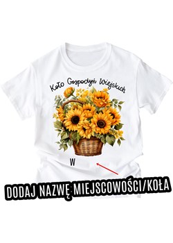 koszulki dla koła gospodyń wiejskich ze słonecznikami w koszu ze sklepu Time For Fashion w kategorii Bluzki damskie - zdjęcie 175228932