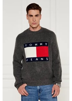 Tommy Jeans Sweter | Regular Fit | z dodatkiem wełny ze sklepu Gomez Fashion Store w kategorii Swetry męskie - zdjęcie 175231703