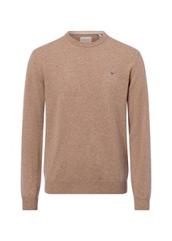 Gant Męski wełniany sweter Mężczyźni Wełna melanżowy jednolity - id: 713348-0002-09970 - marki Gant - 175261684 Gant Męski wełniany sweter Mężczyźni Wełna melanżowy jednolity ze sklepu vangraaf w kategorii Swetry męskie - zdjęcie 175261684
