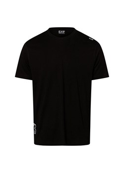 EA7 Emporio Armani Koszulka męska Mężczyźni Bawełna czarny jednolity ze sklepu vangraaf w kategorii T-shirty męskie - zdjęcie 175261692