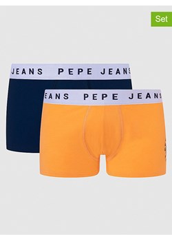 Pepe Jeans Bokserki (2 pary) w kolorze granatowym i pomarańczowym ze sklepu Limango Polska w kategorii Majtki męskie - zdjęcie 175272253