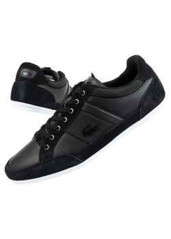 Buty sportowe Lacoste Chaymon 12312 czarne ze sklepu ButyModne.pl w kategorii Trampki męskie - zdjęcie 175272410