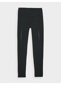 Damskie legginsy do biegania 4F 4FWAW24TFTIF266 - czarne ze sklepu Sportstylestory.com w kategorii Spodnie damskie - zdjęcie 175280272