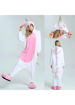 Onesie jednorożec - Biały / S ze sklepu Valetta.pl w kategorii Piżamy damskie - zdjęcie 175293351