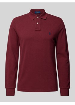 Koszulka polo o kroju custom slim fit z wyhaftowanym logo ze sklepu Peek&Cloppenburg  w kategorii T-shirty męskie - zdjęcie 175300382