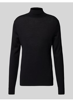 Sweter z dzianiny z wełny lana model ‘TRAY’ ze sklepu Peek&Cloppenburg  w kategorii Swetry męskie - zdjęcie 175300400