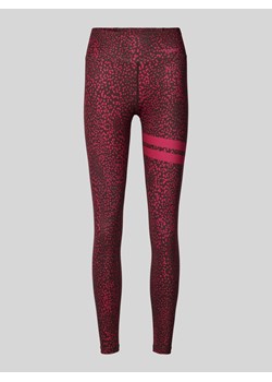 Legginsy sportowe z nadrukiem z logo ze sklepu Peek&Cloppenburg  w kategorii Spodnie damskie - zdjęcie 175301370