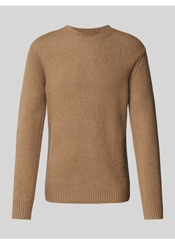 Sweter z dzianiny z okrągłym dekoltem model ‘ZAC’ ze sklepu Peek&Cloppenburg  w kategorii Swetry męskie - zdjęcie 175302174